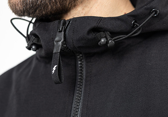 JOHN DOE HETTEJAKKE. XTM Hoodie Rip Stop Black.