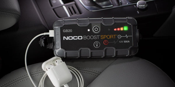 Noco Genius GB 20 Sport Boost. Jump start til 12 V batterier.