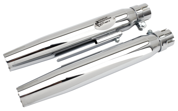 GENUINE ZODIAC TAPERED MUFFLERS WITH EURO 2 APPROVAL. HD Shovelhead - EVO - Twin cam - Sportster
