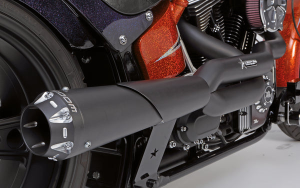 FREEDOM PERFORMANCE AMERICAN OUTLAW HIGH 2-INTO-1. HD SOFTAIL 84-17.