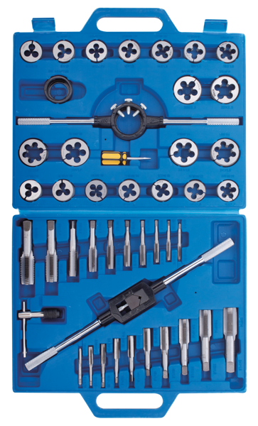 STAHLKAISER 110-PIECE METRIC, UNC & UNF SIZE. ELLER 45-PIECE UNC &UNF GJENGESETT.