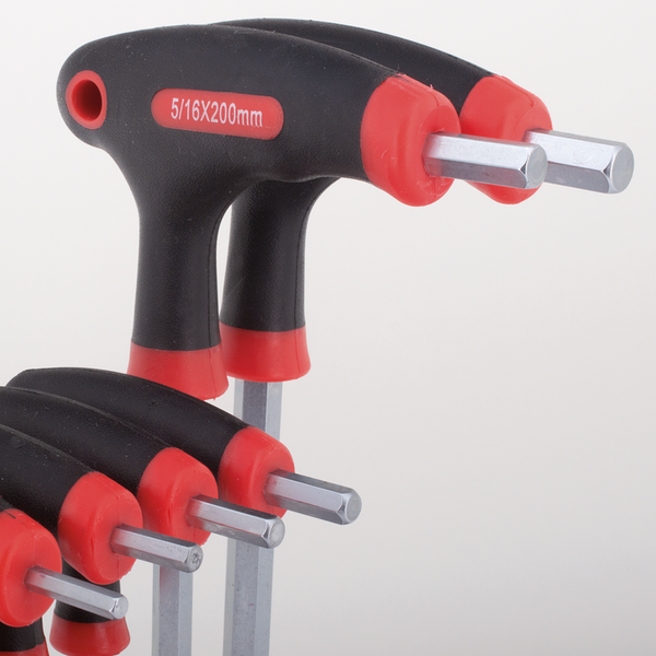 Stahlkaiser 10-piece inch size T-Handle Allen key set.
