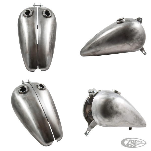 LOWBROW CUSTOMS WX STYLE SPLIT GAS TANKS FOR EARLY BIG TWIN 1936-1984.