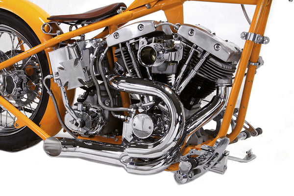V-TWIN 2-INTO-1 EXHAUST HARLEY DAVIDSON SHOVELHEAD 70-84