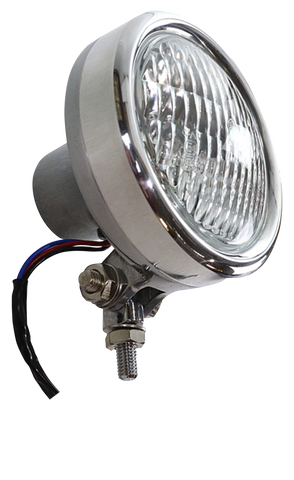 V-TWIN POLISHED ALUMINUM RETRO HEADLIGHT
