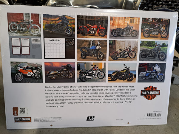 Harley-Davidson Motorcycles Calendar. 2023.