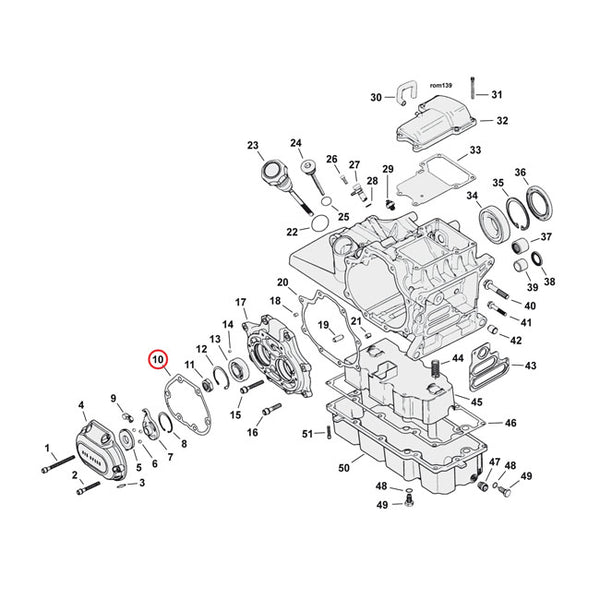 JAMES, GASKET TRANSMISSION END COVER. 6 trinns girkasse.