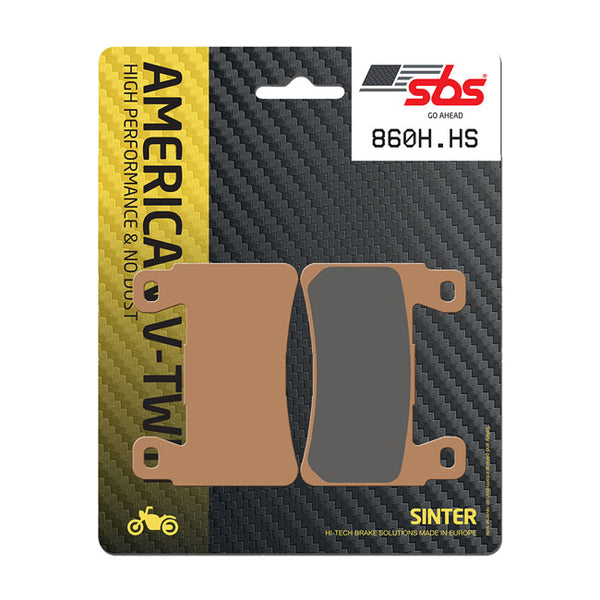 SBS BRAKE PADS STREET EXCEL SINTERED. HD Softail 15-20 og XR 1200 08-12. Foran.