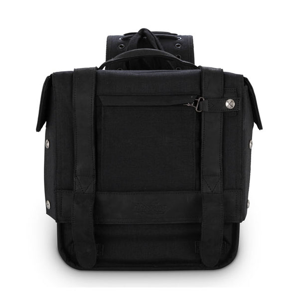 BURLY VOYAGER THROW-OVER SADDLEBAGS BLACK – C&G Motorcycles AS