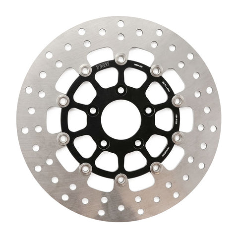 TRW BRAKE ROTOR FRONT FLOATING 11.5".  Front left & right: 15-21 Softail (excl. FXSE); 06-17 Dyna (excl. 2017 FXDLS); 08-18(NU)Touring; 14-21 XL.