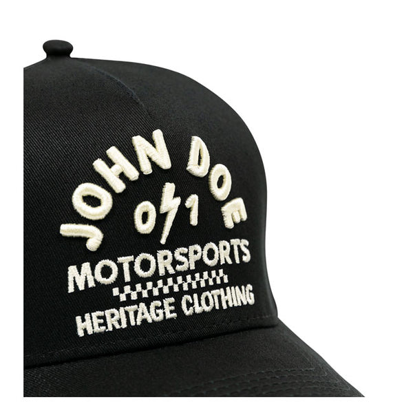 JOHN DOE TRUCKER CAP BLACK /WHITE