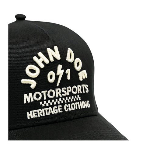 JOHN DOE TRUCKER CAP BLACK /WHITE