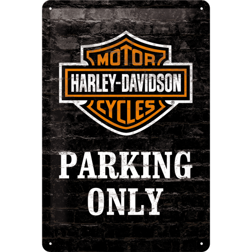 Harley-Davidson Parking Only. Skilt