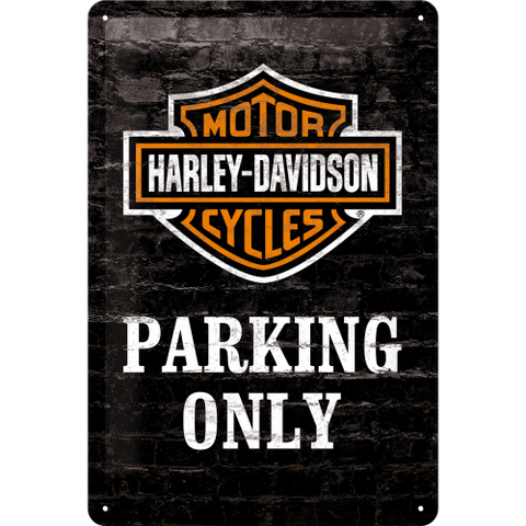 Harley-Davidson Parking Only. Skilt