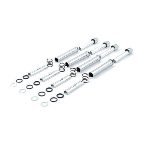 COMPLETE EVO B.T. PUSHROD COVER KIT. CHROME