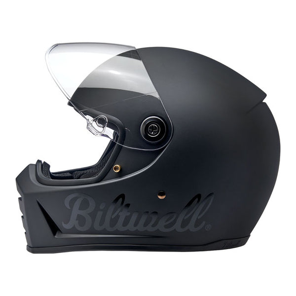 BILTWELL LANE SPLITTER HELMET PODIUM FLAT BLACK FACTORY