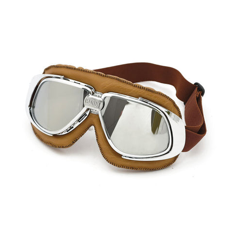 Bandit - goggles - Brune med krom glass