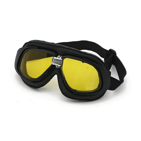Bandit - goggles - Sorte med gult glass