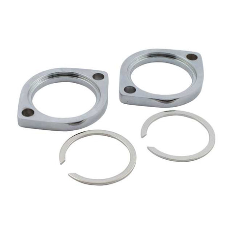 EXHAUST FLANGE AND RETAINER KIT. CHROME