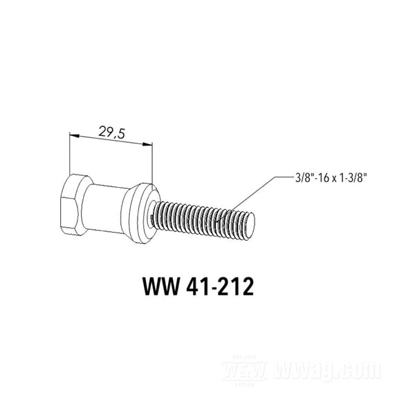 LEJONKULAN SADDLEBAG MOUNTING STUDS. Harley Davidson.