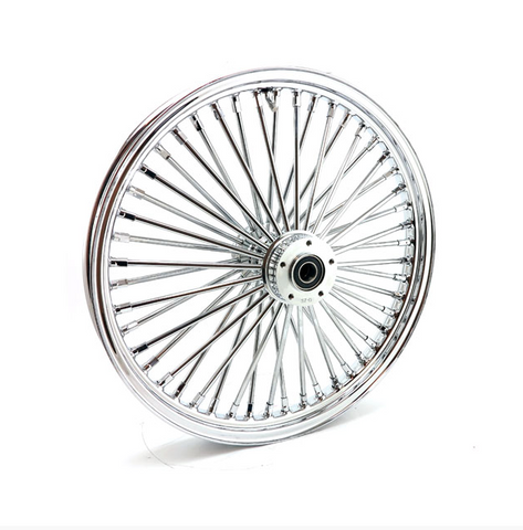 MCS RADIAL 48 FAT SPOKE FRONT WHEEL 2.15 X 21. Svart eller krom.