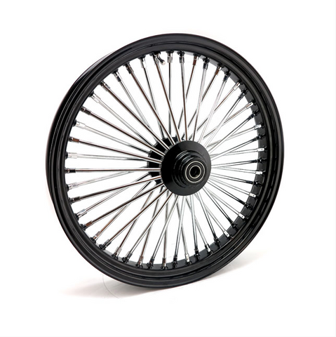 MCS RADIAL 48 FAT SPOKE FRONT WHEEL 3.50 X 23. Svart.