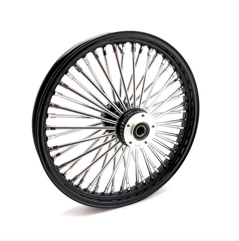 MCS RADIAL 48 FAT SPOKE FRONT WHEEL 2.15 X 19. Svart.