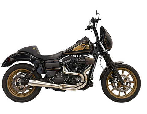 BASSANI EXHAUST 2-INTO-1 STAINLESS STEEL GREG LUTZKA LIMITED EDITION. HD DYNA 91-17.