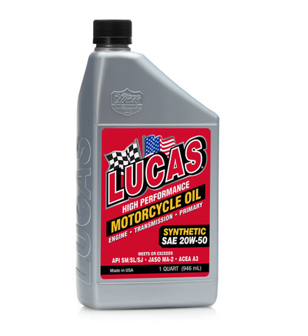LUCAS, 20W50 SYNTHETIC MOTOR OIL
