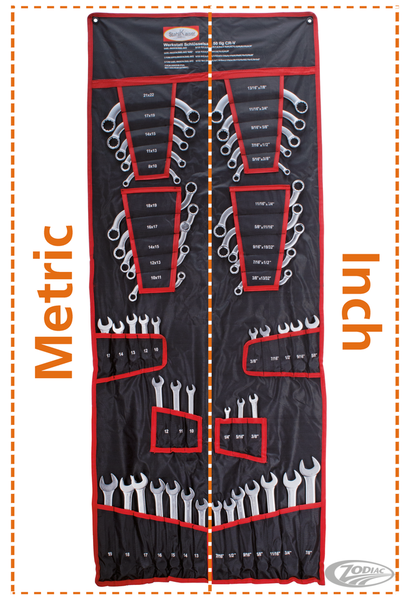 50-PIECE METRIC & INCH SIZE SPANNER ASSORTMENT