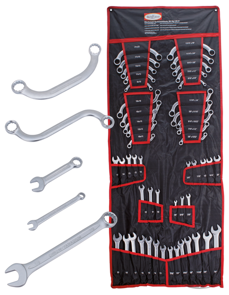 50-PIECE METRIC & INCH SIZE SPANNER ASSORTMENT
